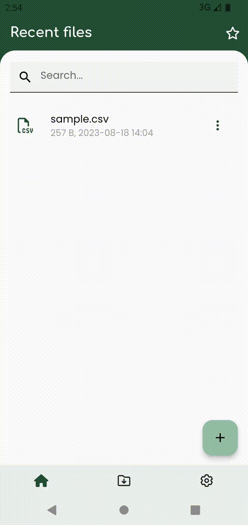 Open csv file for android 13 or higher
